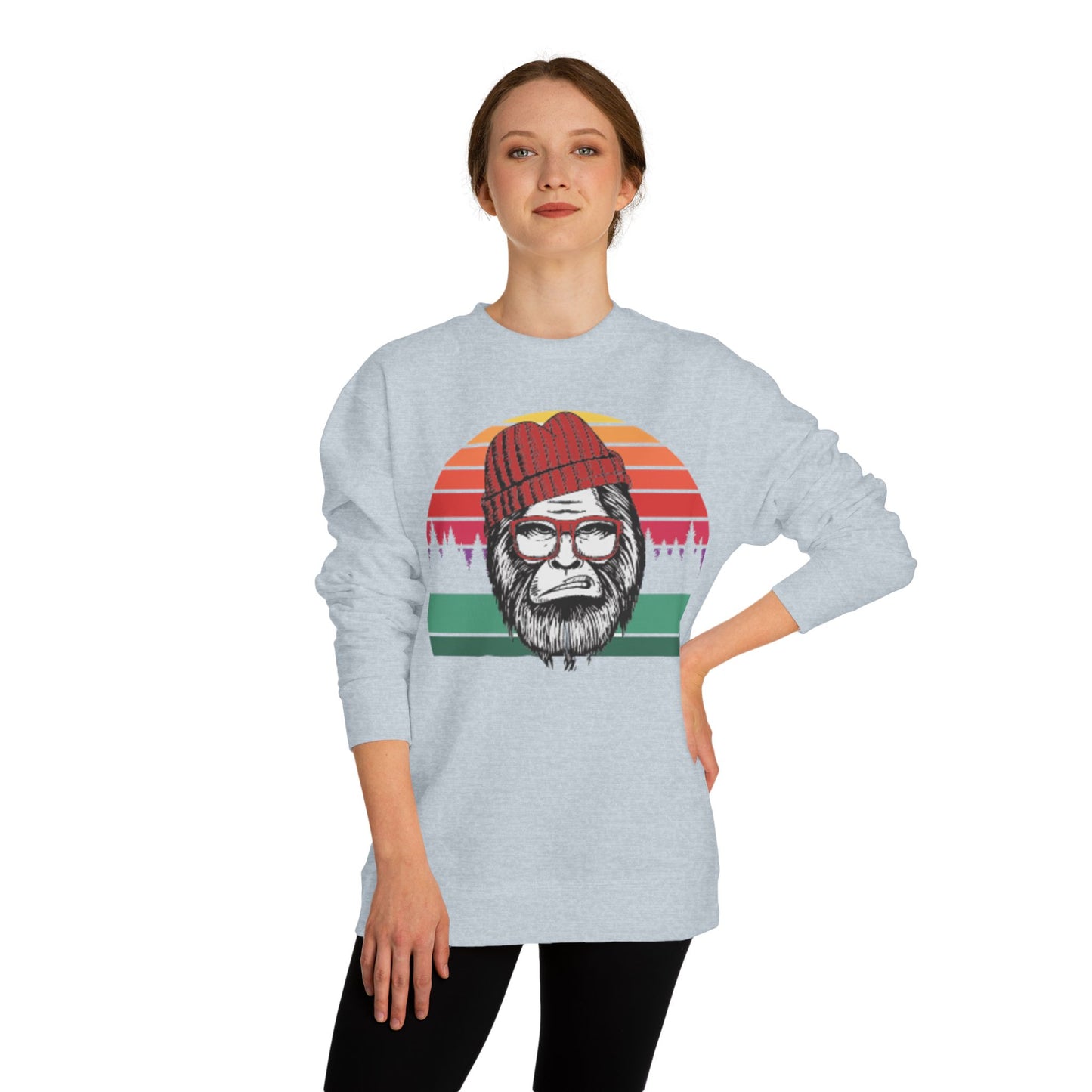 Retro Lumberjack Graphic Sweatshirt — "A.B.E" Eco Vibe Crewneck