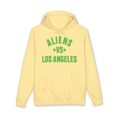 Aliens vs Los Angeles Hoodie — Retro Green Graphic Pullover