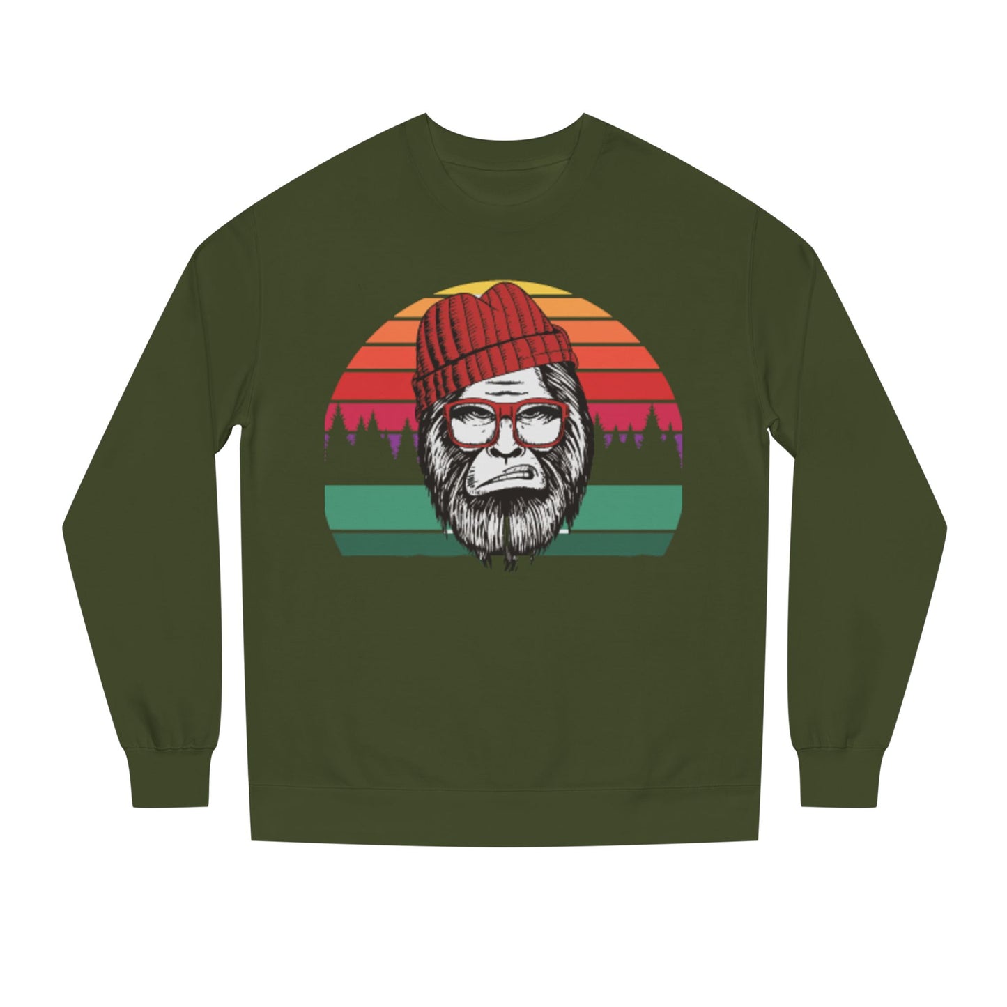 Retro Lumberjack Graphic Sweatshirt — "A.B.E" Eco Vibe Crewneck