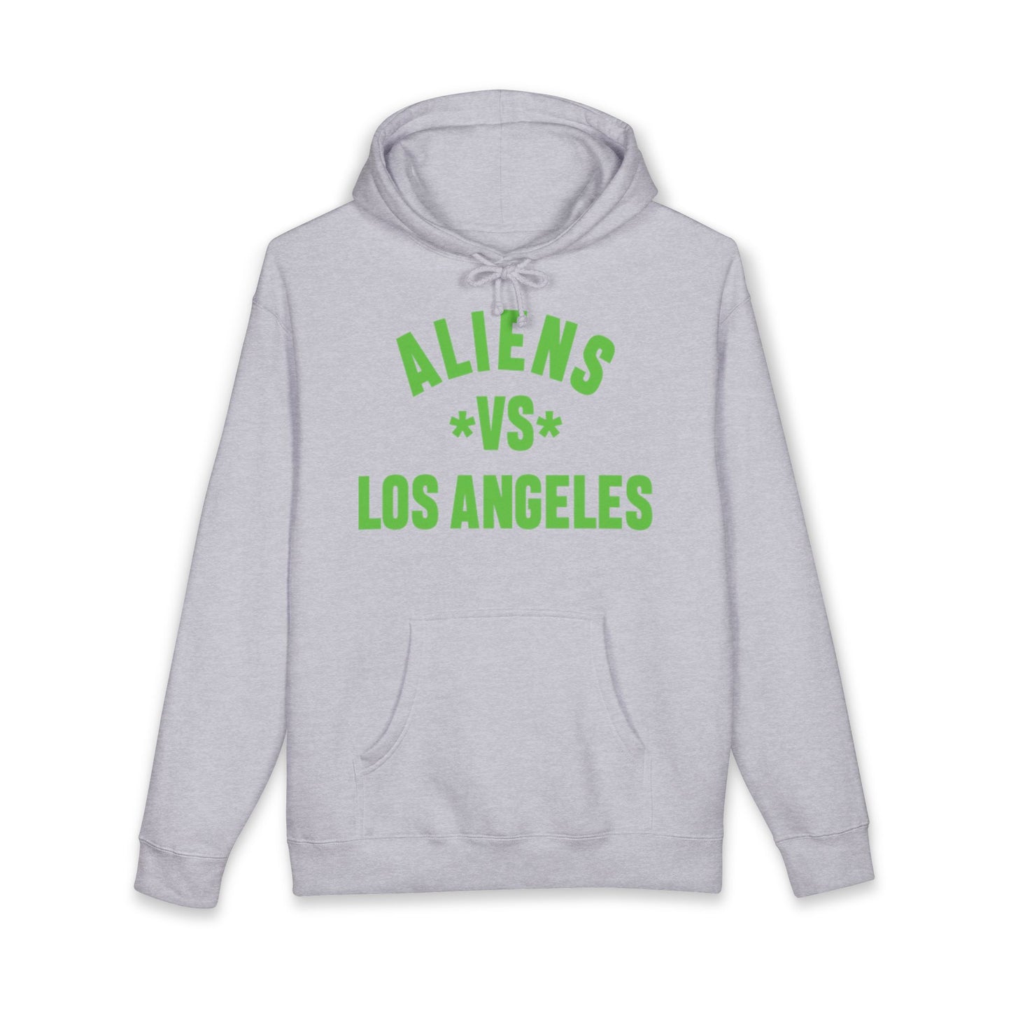 Aliens vs Los Angeles Hoodie — Retro Green Graphic Pullover