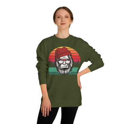 Retro Lumberjack Graphic Sweatshirt — "A.B.E" Eco Vibe Crewneck