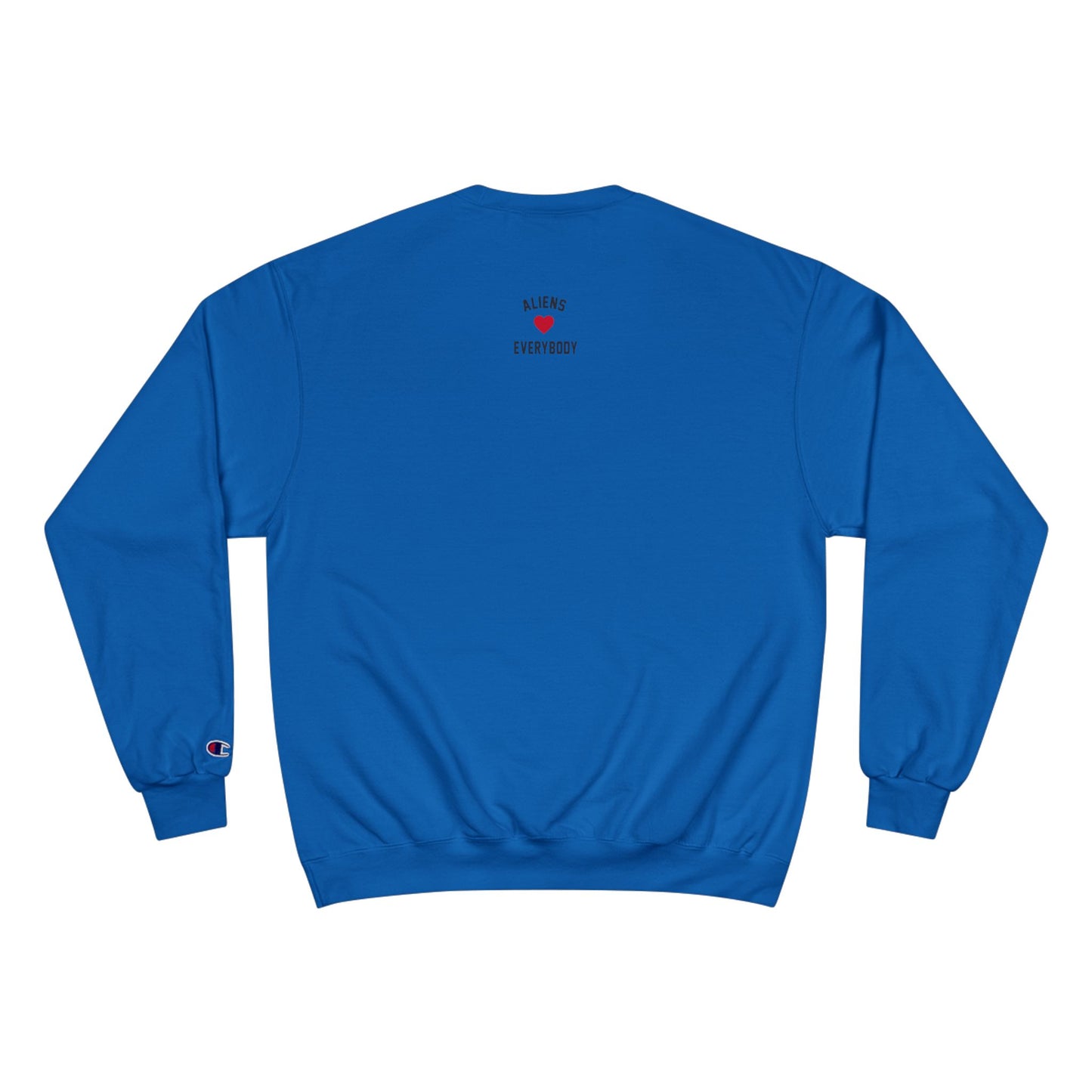 Aliens Love LA Sweatshirt — Blue Face Graphic Crewneck