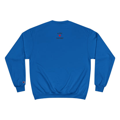 Aliens Love LA Sweatshirt — Blue Face Graphic Crewneck