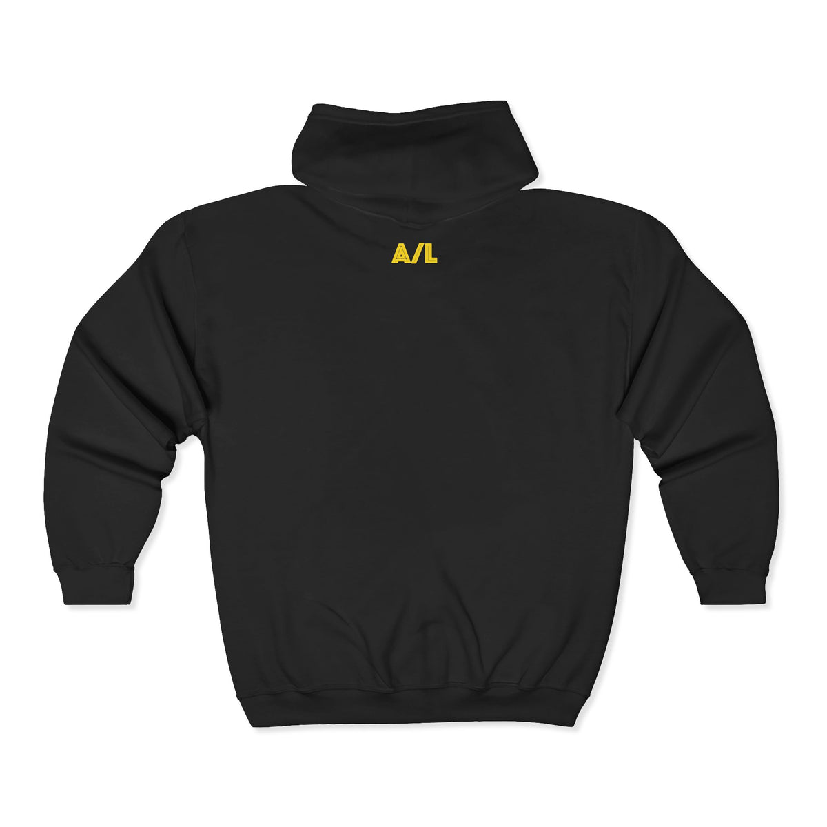 Los Angeles Palace Zip Hoodie — Yellow Arch Logo Full-Zip Sweatshirt