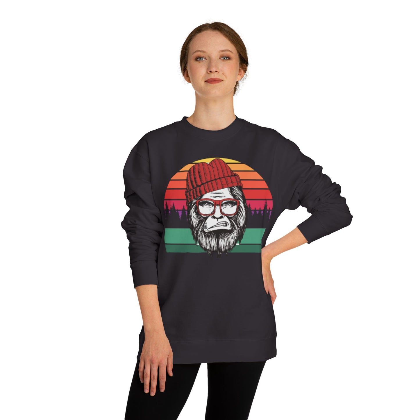 Retro Lumberjack Graphic Sweatshirt — "A.B.E" Eco Vibe Crewneck