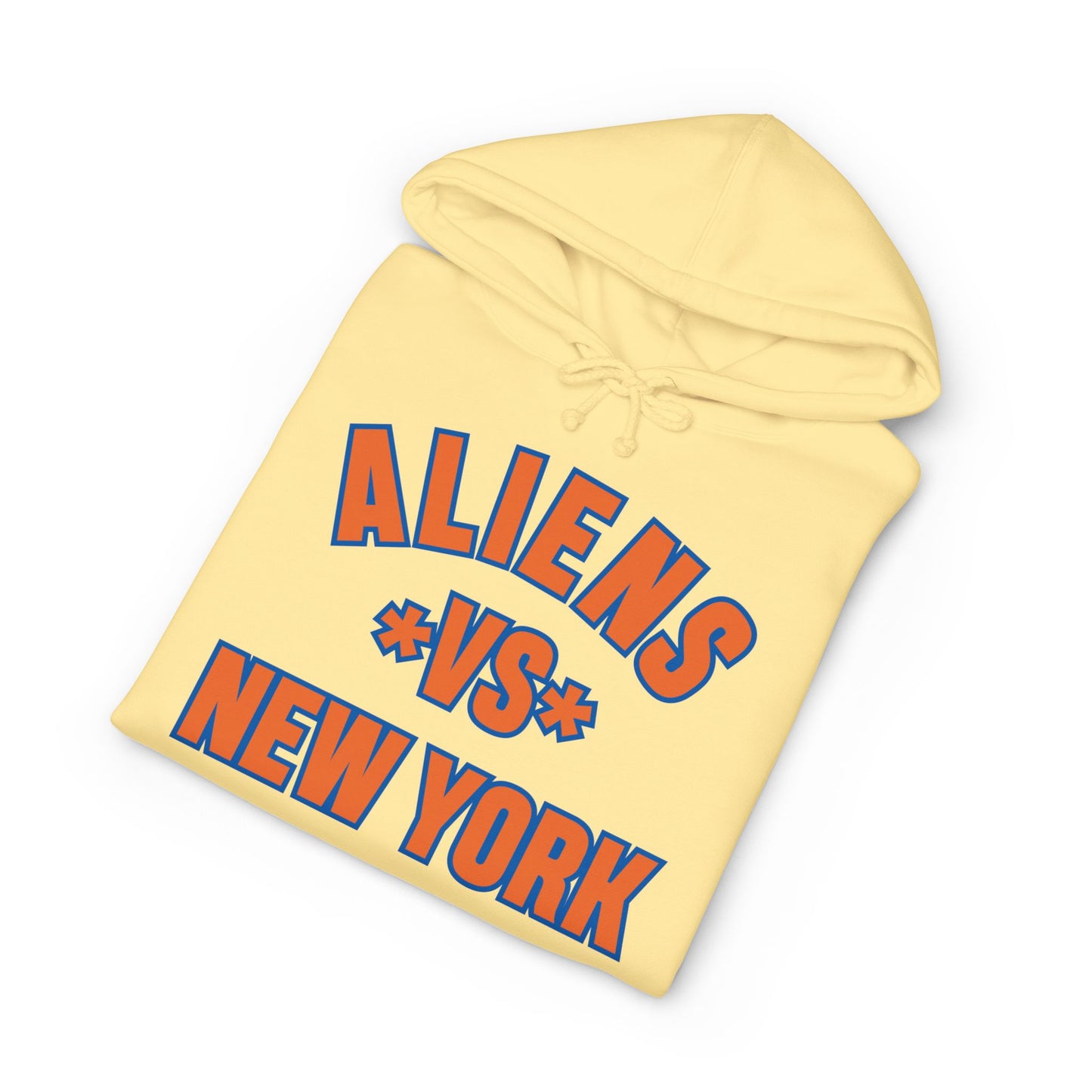 Aliens vs New York Hoodie - Retro Sci‑Fi Graphic Pullover