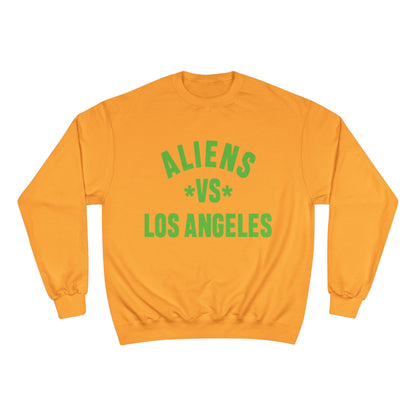 Aliens vs Los Angeles Sweatshirt — Retro Green Graphic Crewneck