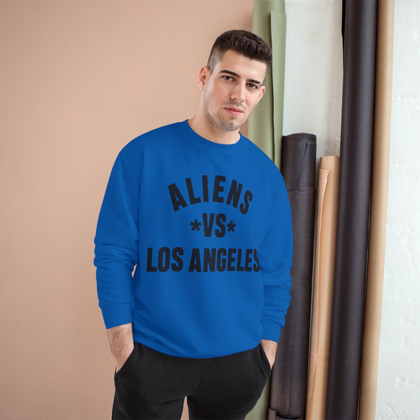 Aliens vs Los Angeles Champion Sweatshirt — Urban Sports Style Crewneck