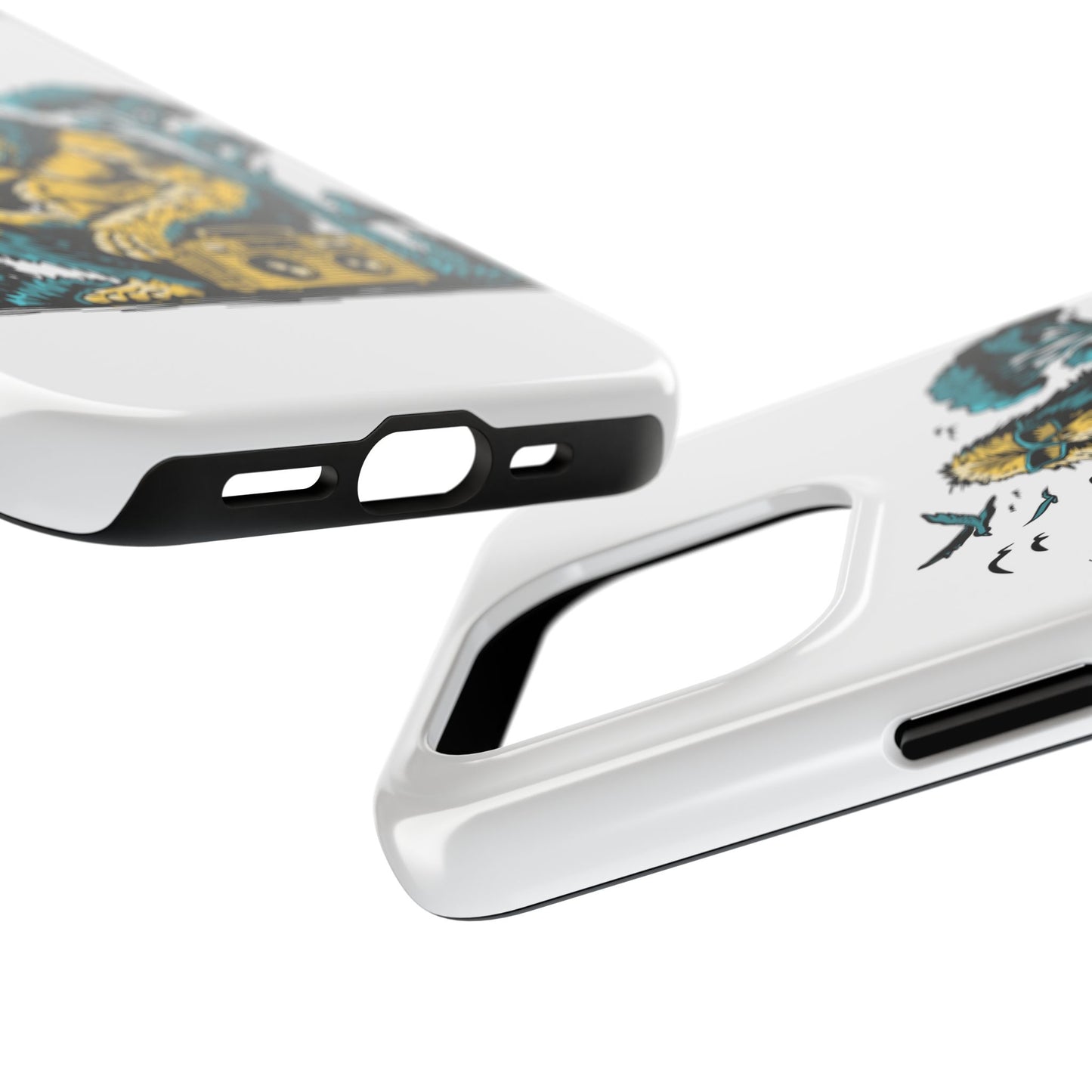 Bigfoot Chill Tough Phone Case — Retro Sasquatch with Boombox