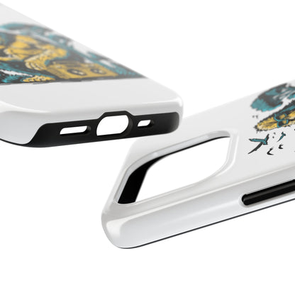 Bigfoot Chill Tough Phone Case — Retro Sasquatch with Boombox