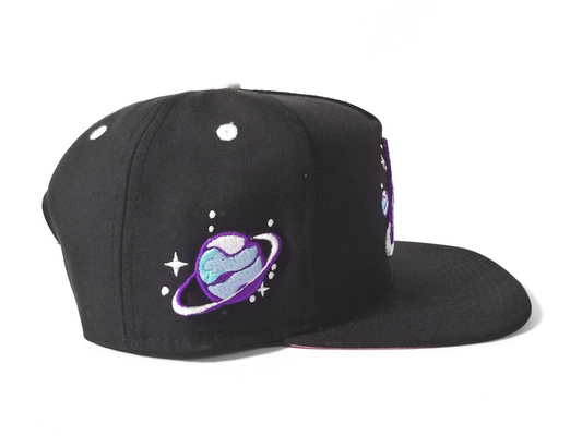 Astronaut Aliens Black Snapback
