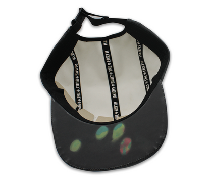 Thermal temperature color change 5 panel faux leather hat