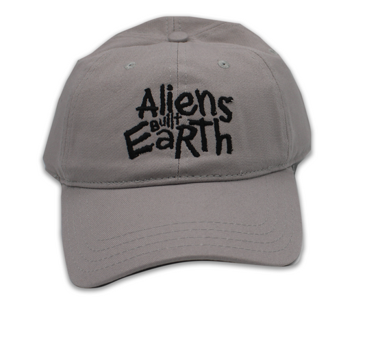 Aliens Built Earth Blk and Grey Dad hat